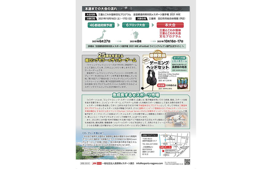 全国都道府県対抗eスポーツ全国都道府県対抗eスポーツ選手権2021 MIE eFootball選手権2021 MIE eFootball