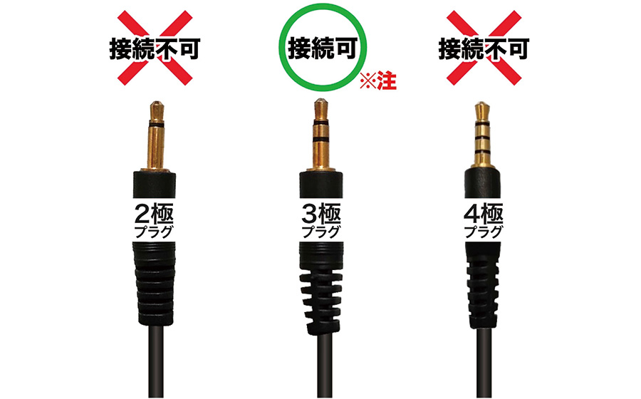 プラグ2極、3極、4極の説明