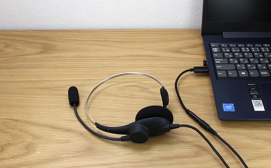 SWA-HS-USBA ヘッドセット用 Φ3.5mm USB-A 変換 オーディオアダプタ