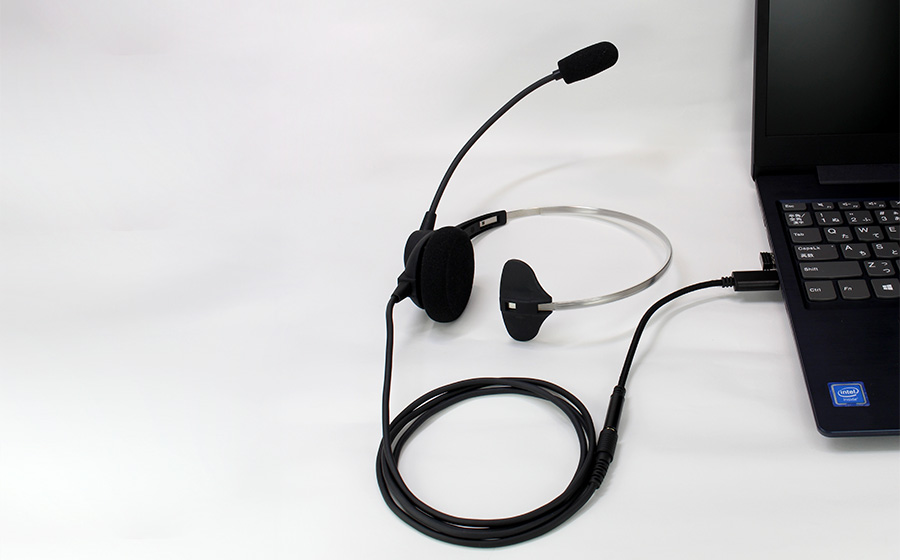 SWA-HS-USBA ヘッドセット用 Φ3.5mm USB-A 変換 オーディオアダプタ