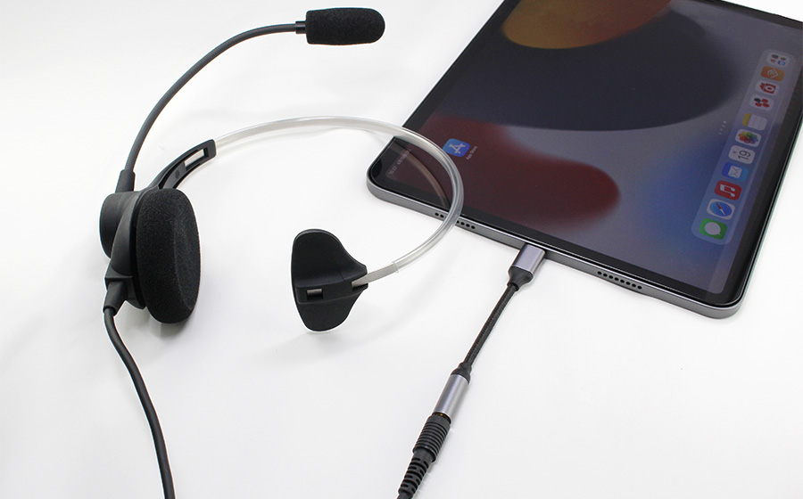 SOUNDWARRIOR SW-H1Φ3.5mm → USB-C オーディオ変換ケーブル アダプタ ヘッドセット対応 | SWA-HS-USBC