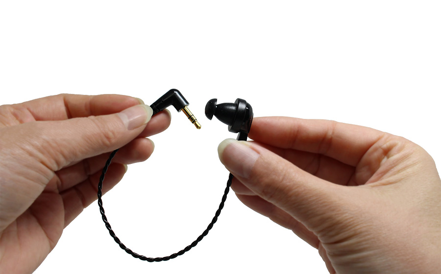 城下工業SOUND WARRIORヘッドセット・ネックセットSW-NS1_SW-HW1用SWA-HS-SRL 片耳イヤホンと両手でもつ