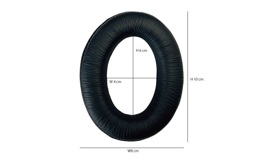 城下工業SOUND WARRIIOR密閉型片耳ヘッドセットSW-TR1用交換イヤーパッドのサイズ