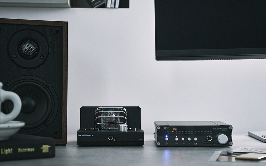 城下工業 SOUND WARRIOR サウンドウォーリア swd-da15 日本製 高機能USB D/Aコンバーター　ヘッドホンアンプ　直販限定モデル　USB D/A Converter Japan-Made Black　ハイブリッド真空管アンプSWL-T01　スピーカー　SW-SP1