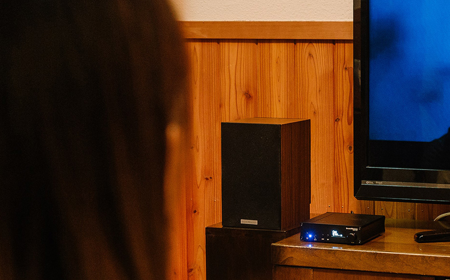 城下工業 SOUND WARRIOR サウンドウォーリア swd-ua1 日本製 デジタルアンプ USB D/A Converter Japan-Made Black SHIROSHITA スピーカーSW-SP1　テレビ視聴