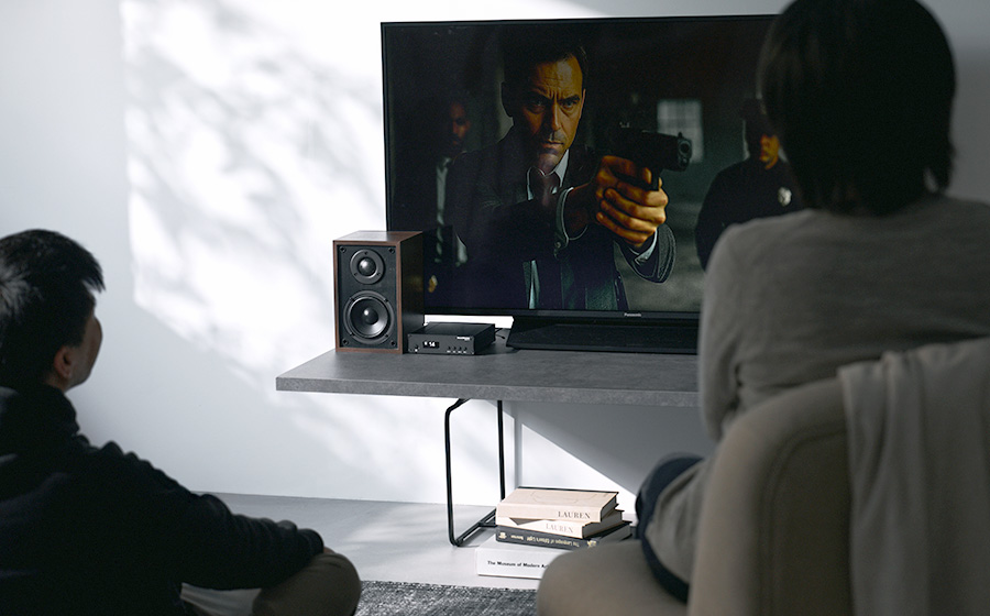 城下工業　SOUND WARRIOR　サウンドウォーリア　テレビ用アンプSWD-TV1 日本製 テレビ　映画　家族　スピーカー　sw-sp1