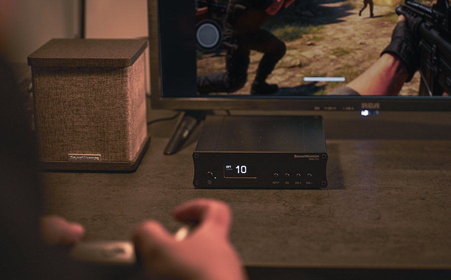 城下工業　SOUND WARRIOR　サウンドウォーリア　テレビ用アンプSWD-TV1　スピーカーSW-SP3　ゲーム