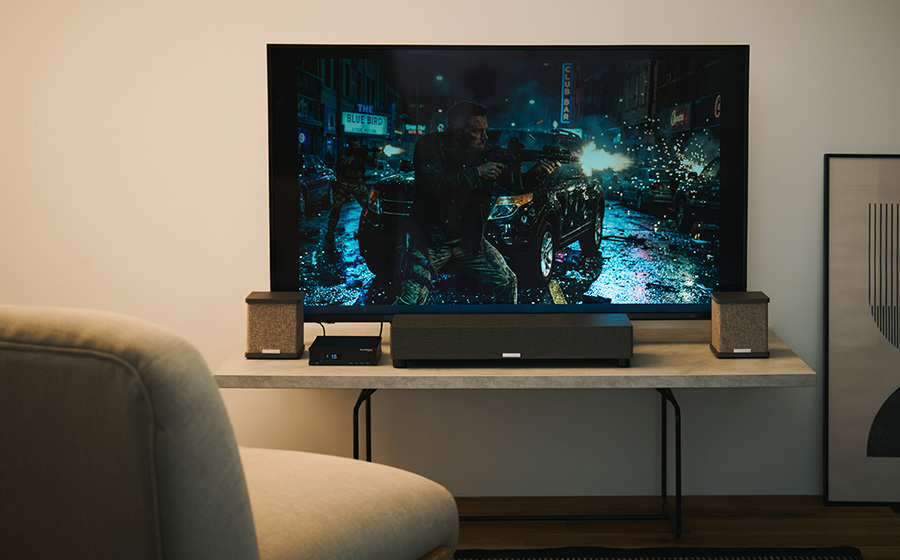 城下工業 SOUND WARRIOR サウンドウォーリア　テレビ用アンプSW-TV1　スピーカーSW-Sp3　サブウーファー SW-W1